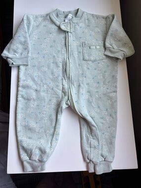 Vintage baby roots full zip romper